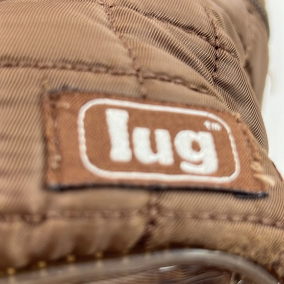 Lug "Taxicab Tote" Quilted Travel Bag in Mocha Brown - Picture 2 of 6